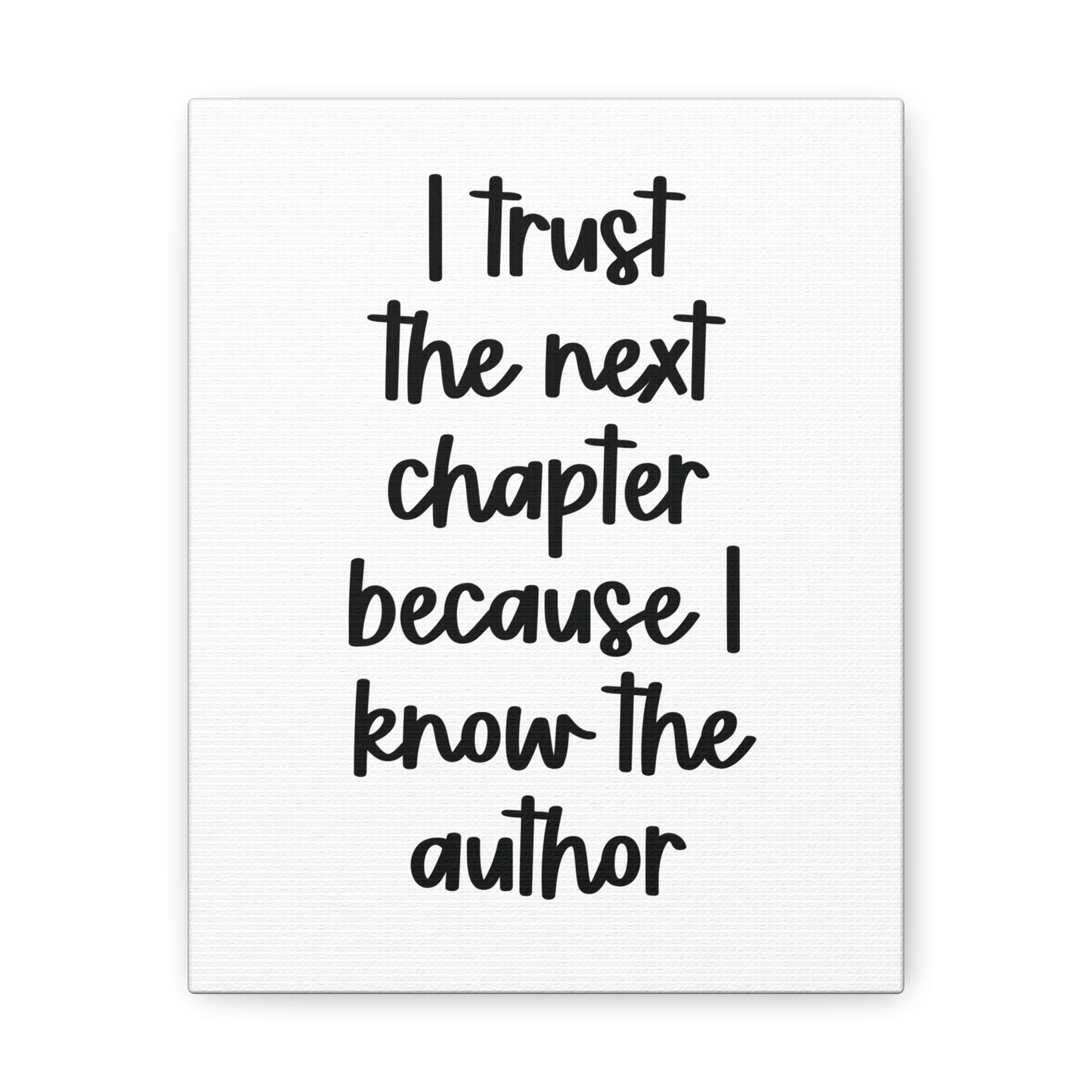 I know the author | Canvas Gallery Wrap Print | Religious Wall Art