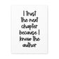 I know the author | Canvas Gallery Wrap Print | Religious Wall Art