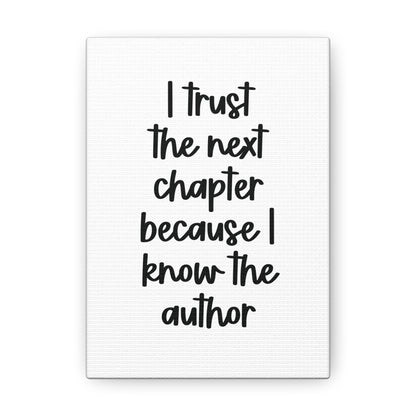 I know the author | Canvas Gallery Wrap Print | Religious Wall Art