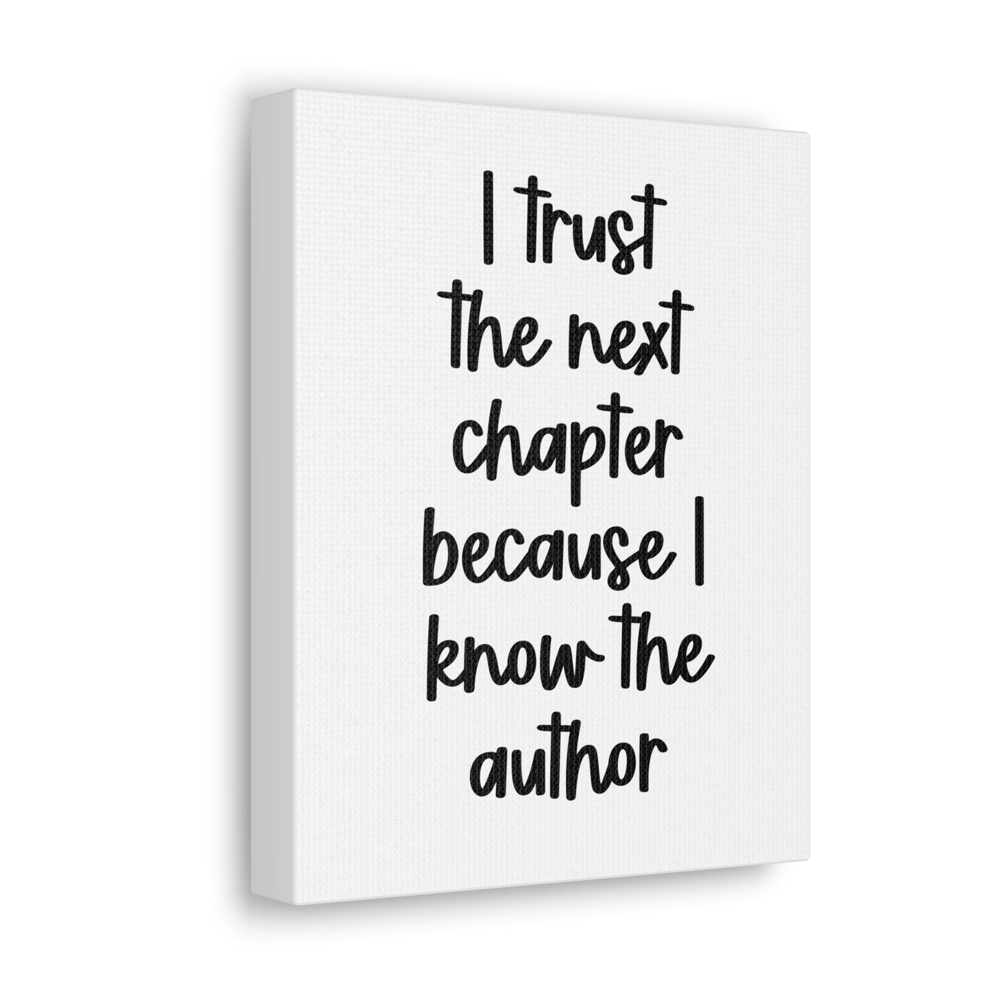 I know the author | Canvas Gallery Wrap Print | Religious Wall Art