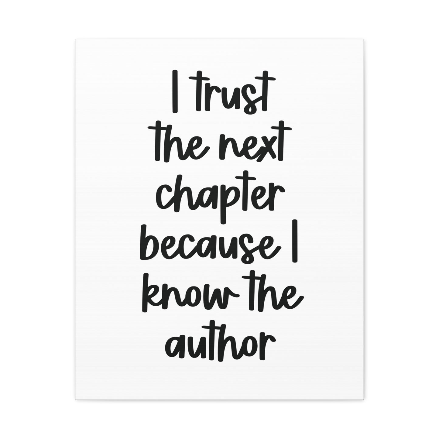 I know the author | Canvas Gallery Wrap Print | Religious Wall Art