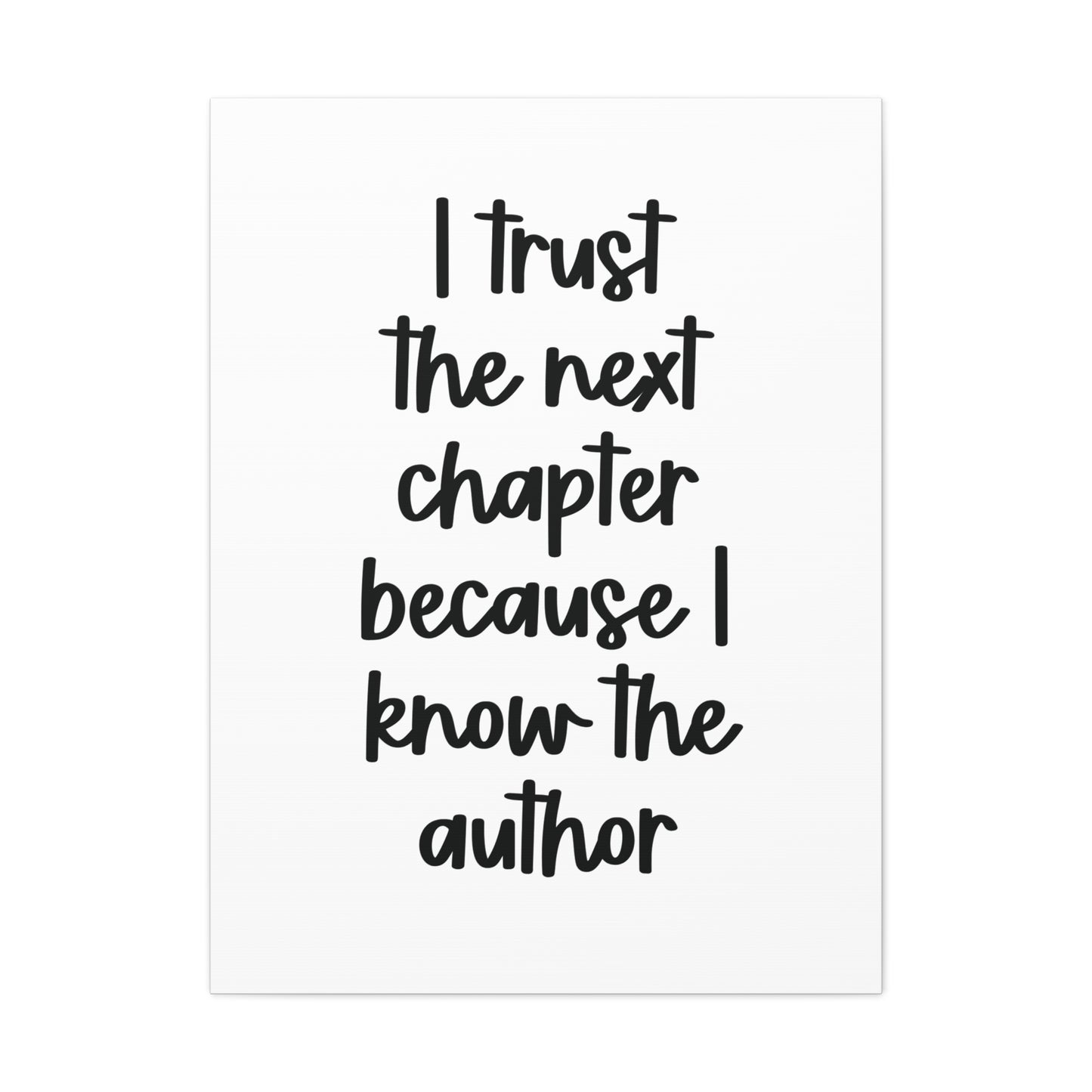 I know the author | Canvas Gallery Wrap Print | Religious Wall Art