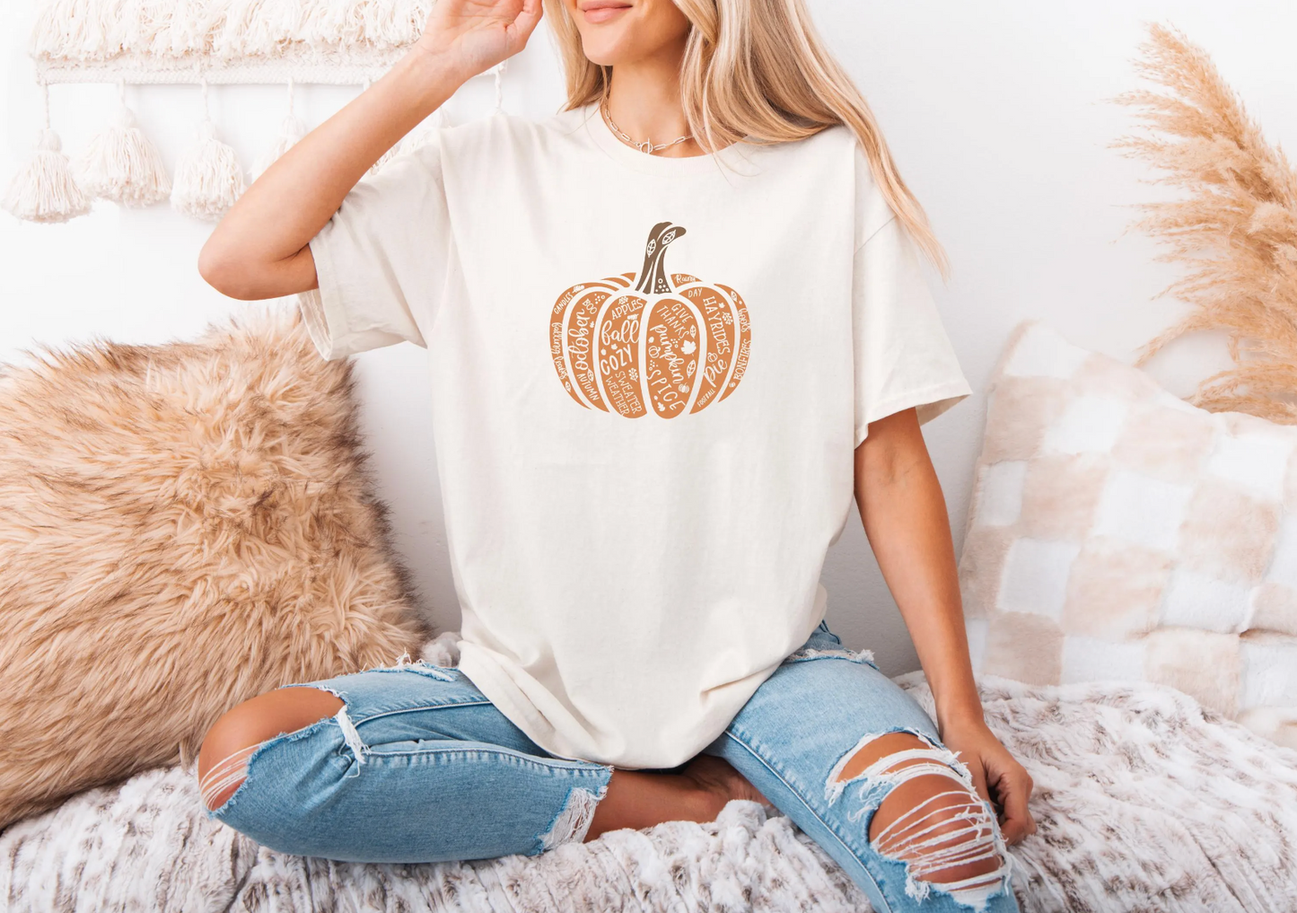 Fall Pumpkin Shirt Gildan