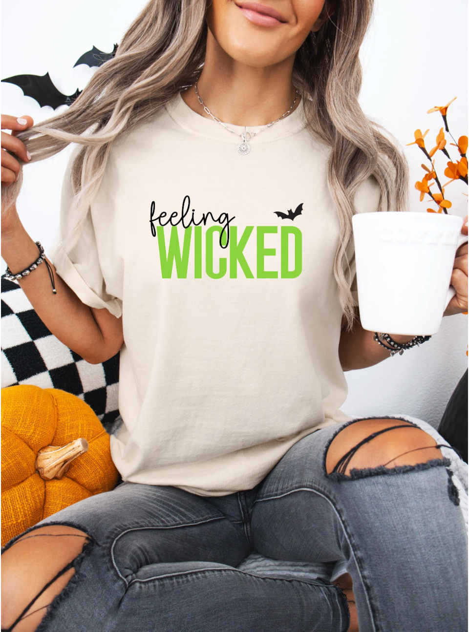 Feeling Wicked Shirt, Comfort Colors T-Shirt, Wicked Movie Shirt, Halloween Shirt, Feeling Witchy, Spooky Season Shirt