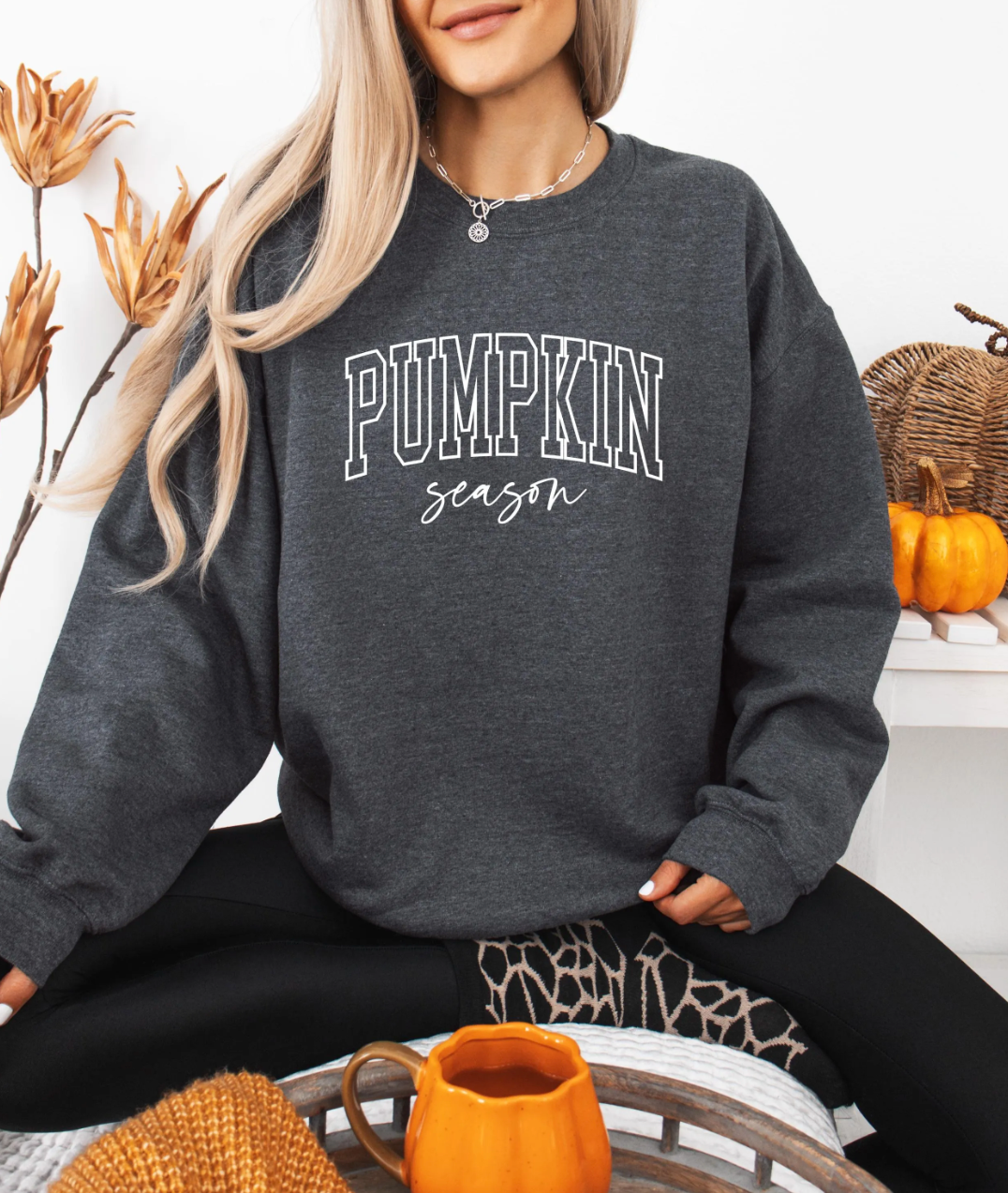 Pumpkin Season Sweatshirt, Cute Fall Sweatshirt, Gildan Sweatshirt, Pumpkin Spice, Fall Vibes Sweatshirt, Cozy Sweatshirt