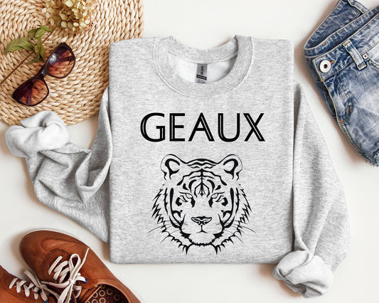 Geaux Tigers Gildan Crewneck Sweatshirt