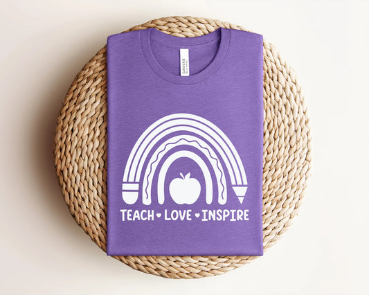 Teach love inspire shirt, Teacher shirt