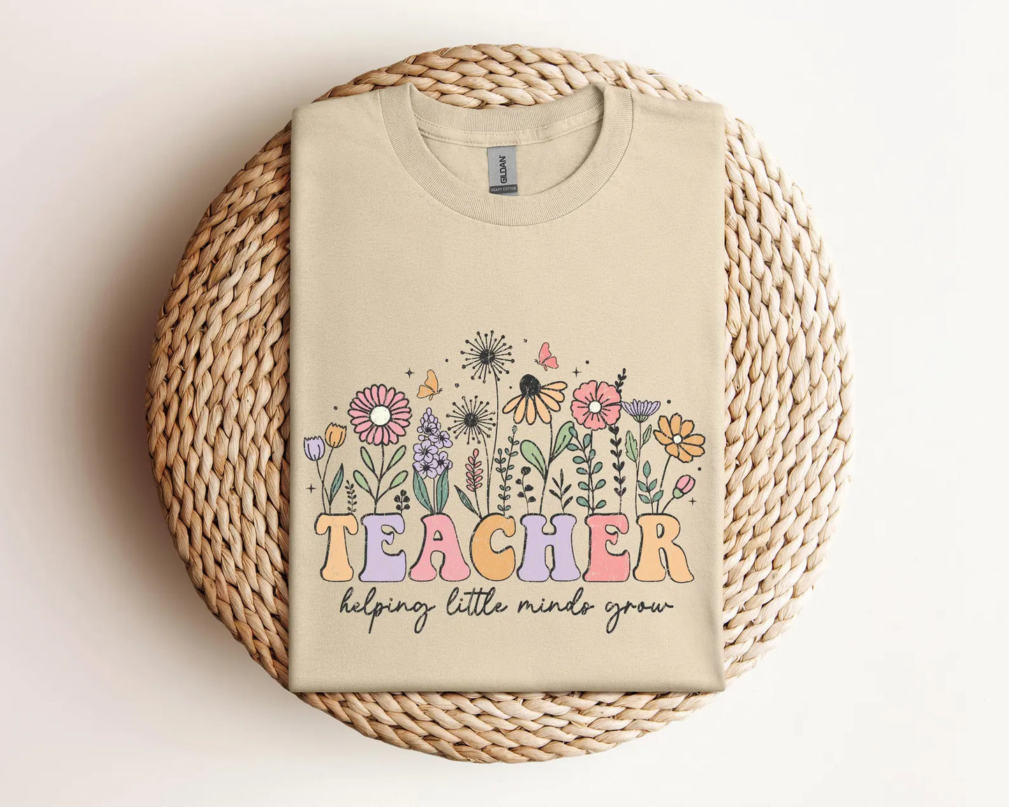 Teacher Helping Little Minds Grow Shirt, Teacher Shirt, Cute Teacher Shirt