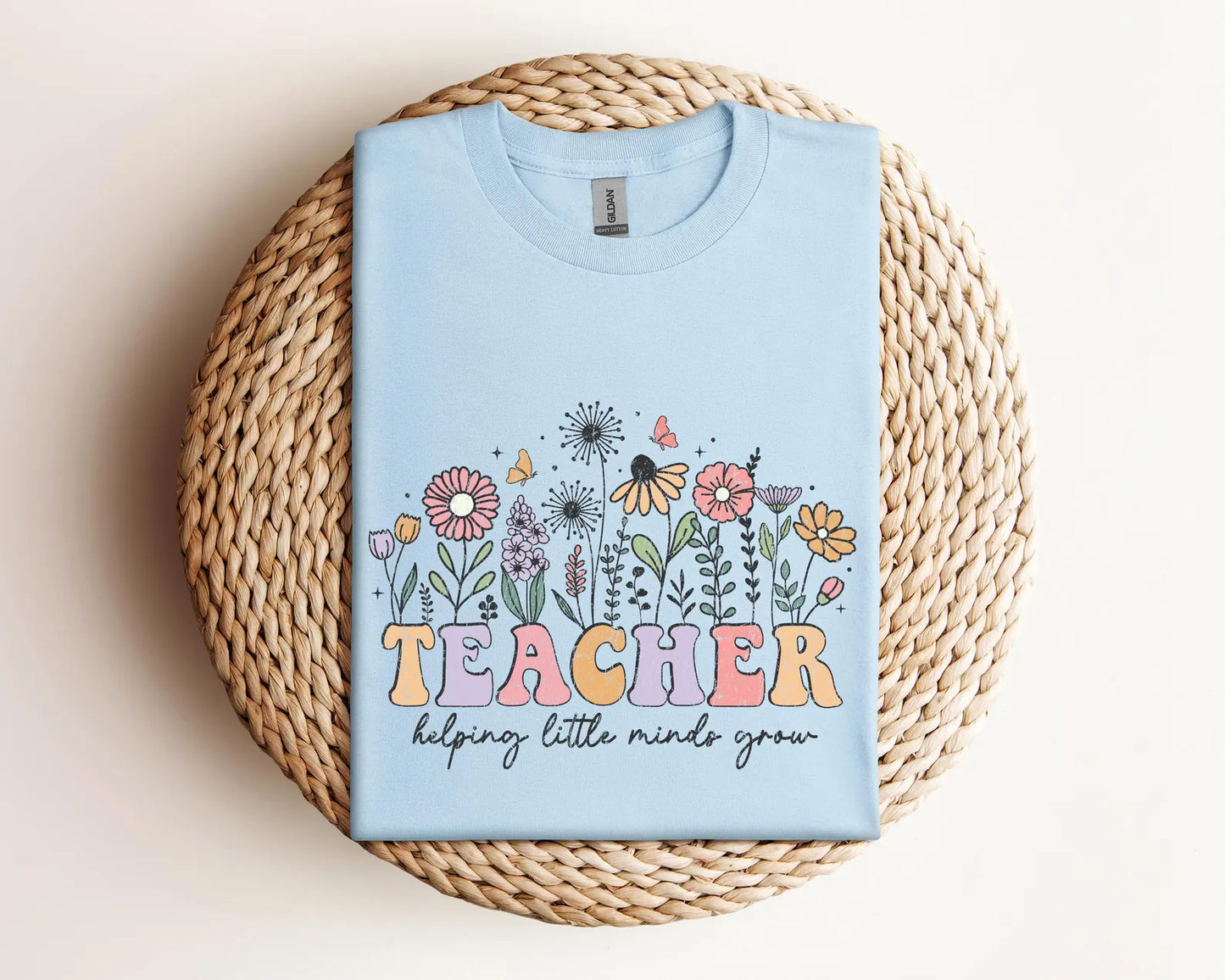 Teacher Helping Little Minds Grow Shirt, Teacher Shirt, Cute Teacher Shirt