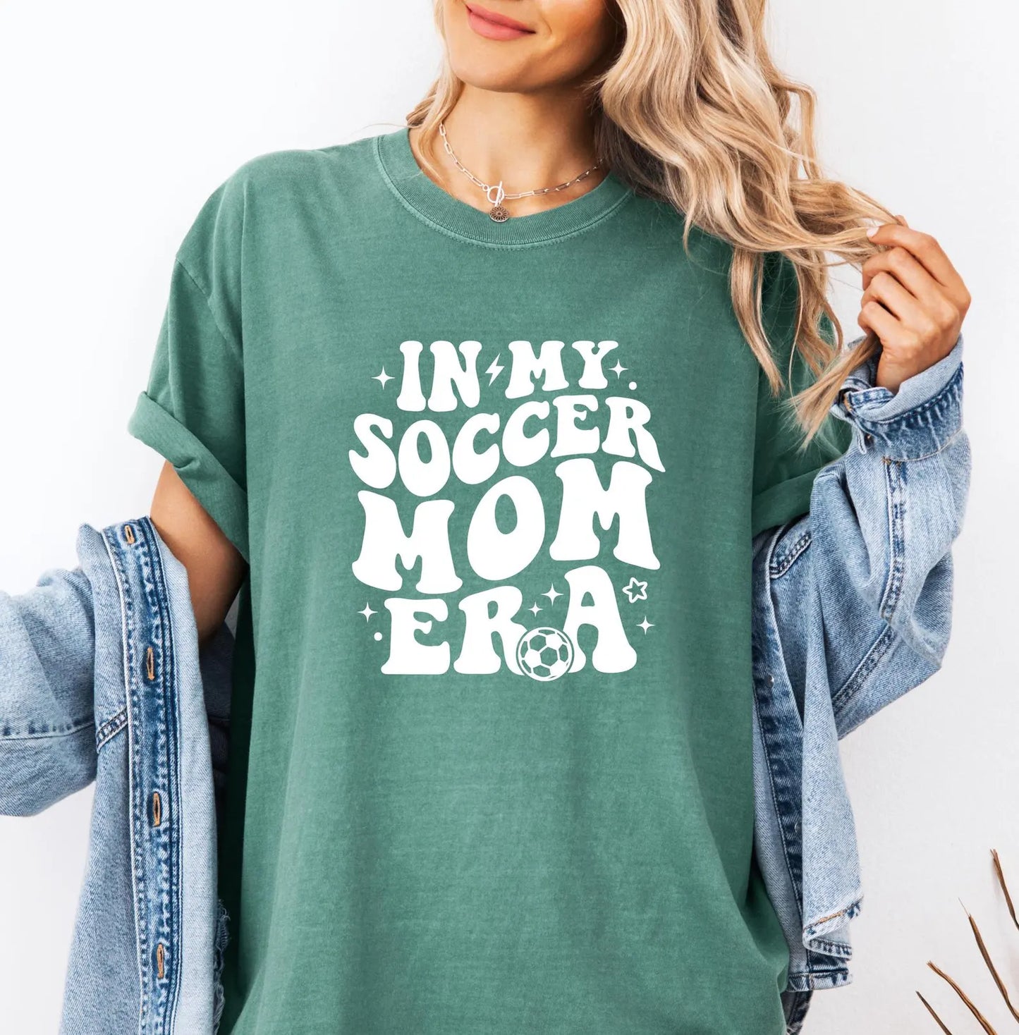 In my Soccer Mom Era shirt, Comfort Colors T-Shirt, Soccer Mom Shirt, Cute Soccer Shirt,