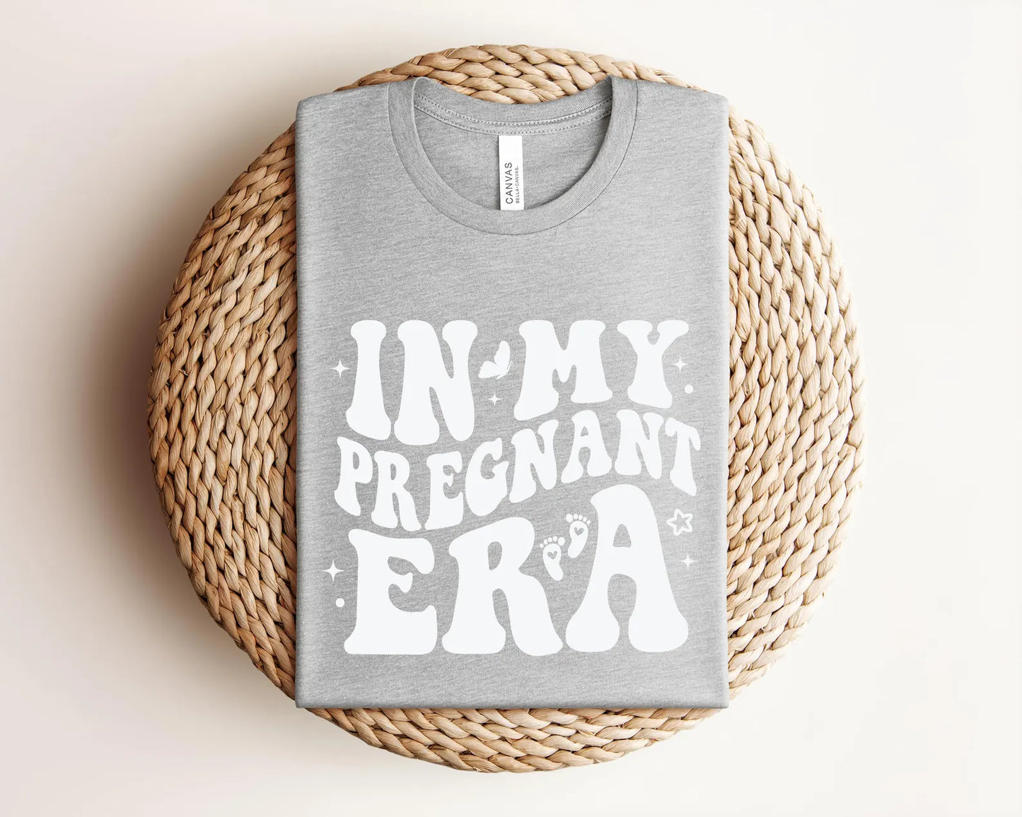 In my Pregnant Era Shirt, Bella Canvas T-Shirt