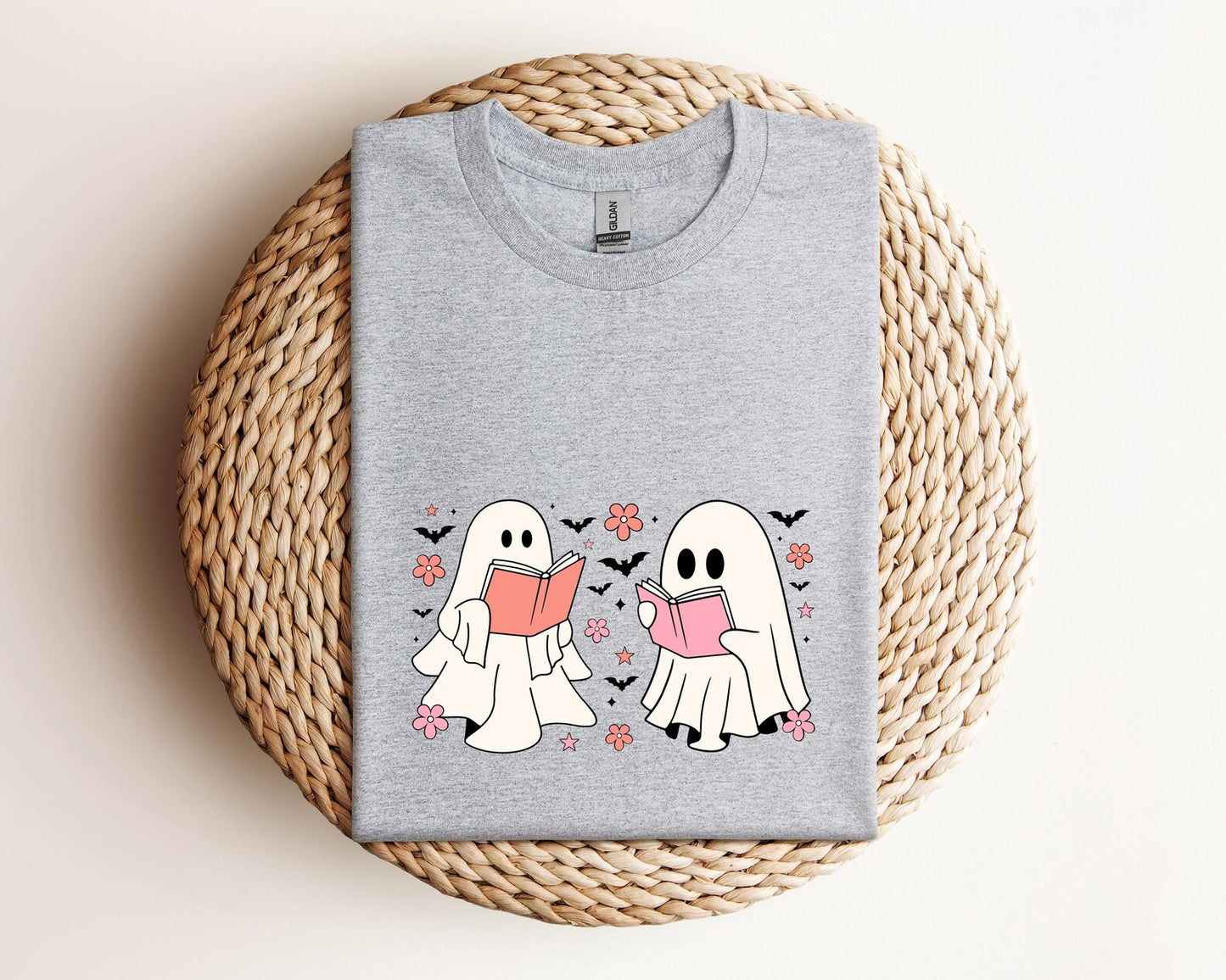 Ghosts Reading Books Shirt, Cute Halloween Book Shirt, Cute Halloween Shirt