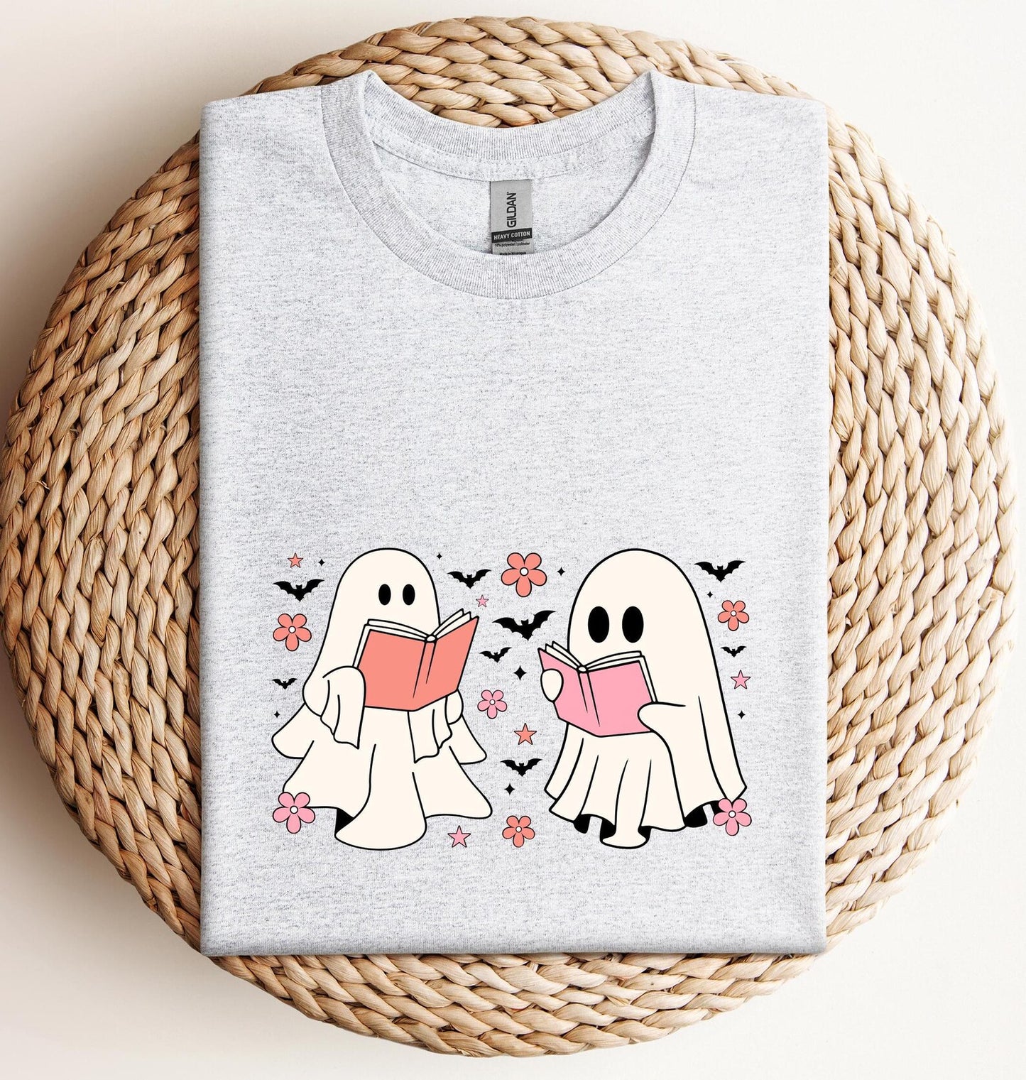 Ghosts Reading Books Shirt, Cute Halloween Book Shirt, Cute Halloween Shirt