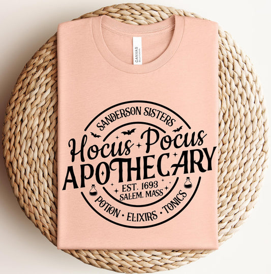 Hocus Pocus Apothecary Shirt, Hocus Pocus Shirt, Cute Halloween Shirt, Bella Canvas T-Shirt