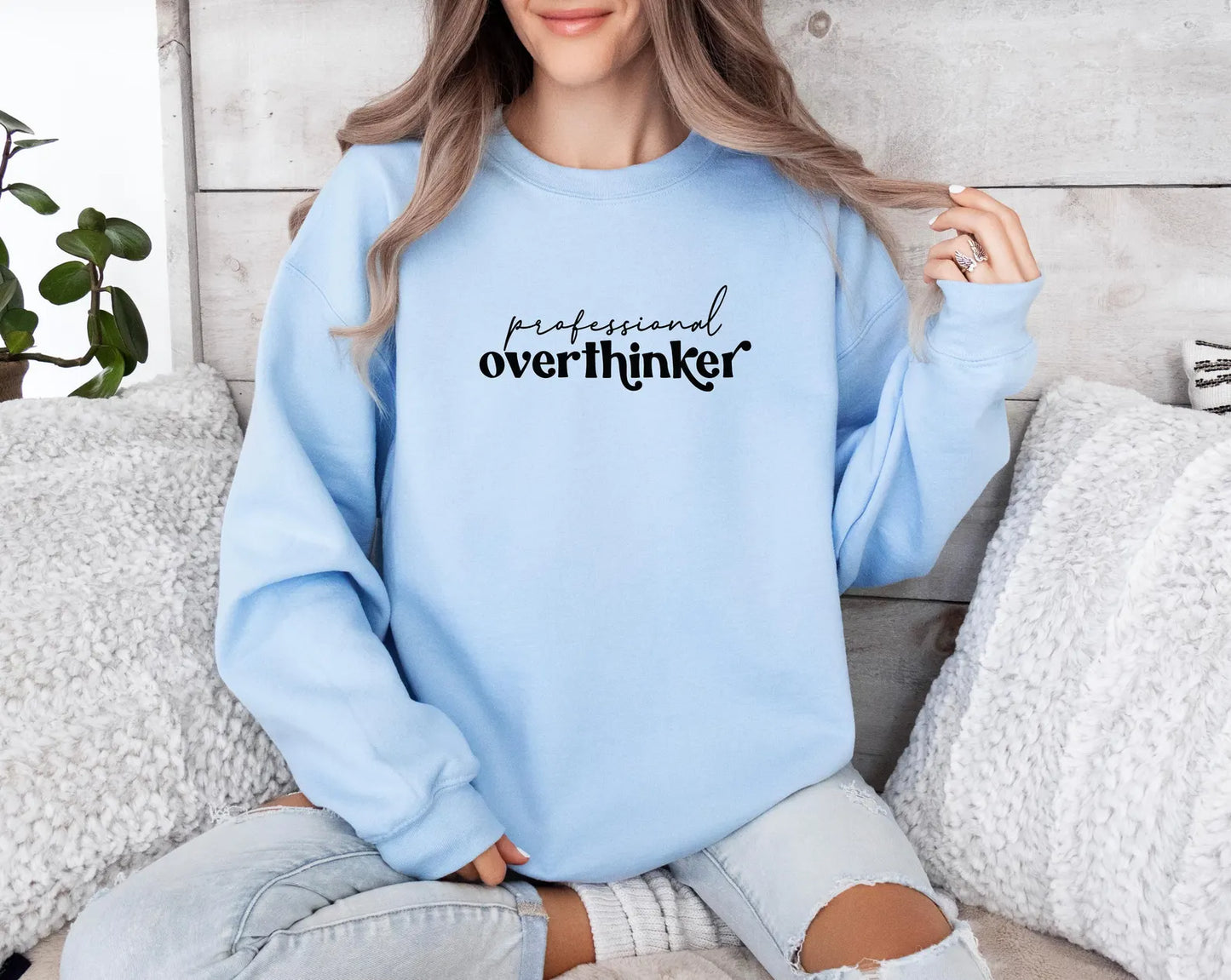 Professional Overthinker Sweatshirt, Gildan Sweatshirt, Overthinker Sweatshirt, Overthinker Shirt