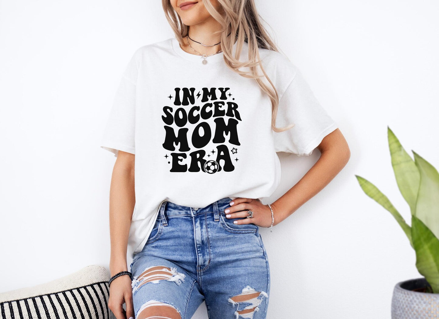 In my Soccer Mom Era Shirt, Gildan T-Shirt, Black text