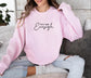 You are Enough Sweatshirt, Gildan 18000, Positive Affirmation Sweatshirt