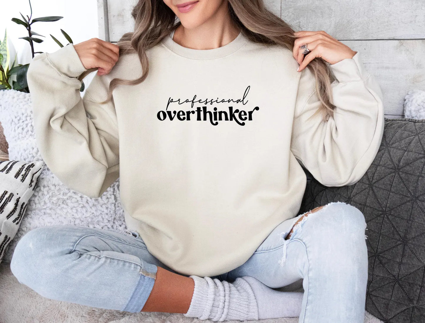 Professional Overthinker Sweatshirt, Gildan Sweatshirt, Overthinker Sweatshirt, Overthinker Shirt