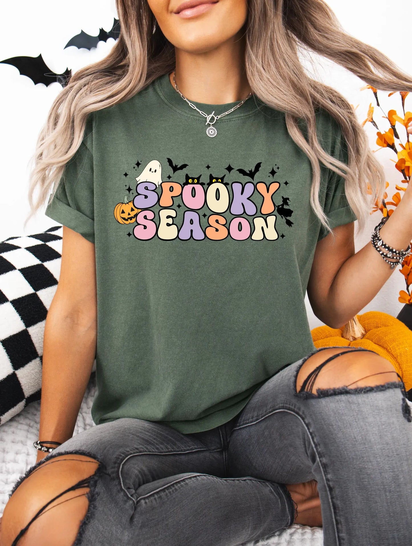 Spooky Season Shirt, Comfort Colors T-shirt, Halloween Shirt