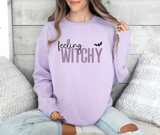 Feeling Witchy Sweatshirt, Comfort Colors Sweatshirt, Halloween Sweatshirt