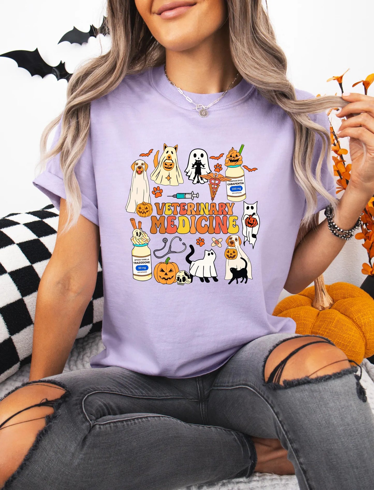 Vet Halloween Shirt, Gildan, Vet Med Shirt, Halloween Vet Med, Halloween Veterinary, Fall Vet Shirt, Fall Vet Shirt