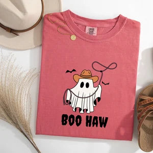 Boo Haw Shirt, Comfort Colors T-Shirt, Cute Halloween Shirt