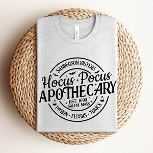 Hocus Pocus Apothecary Shirt, Hocus Pocus Shirt, Cute Halloween Shirt, Bella Canvas T-Shirt