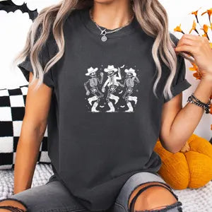 Dancing Skeletons Shirt, Comfort Colors Shirt, Cute Halloween Shirt, Spooky Season