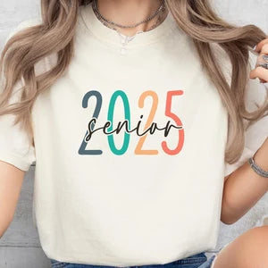 Senior 2025 Shirt, Comfort Colors Shirt, Cute Senior Shirt, Seniors 2025, Graduation Shirt, High School Senior Gift