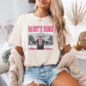 Daddy's Home Trump White House, Comfort Colors, MAGA 2024, Republican Gift, Trump Vance, Trump President, Daddys Home, Funny Trump Shirt